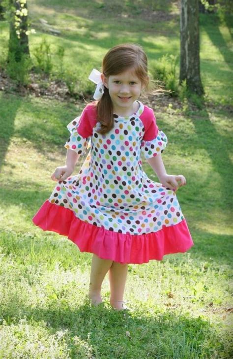 Knit Tee Dress Sewing Pattern For Girls Whimsy Couture Sewing