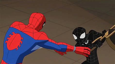 Black spiderman vs red Spiderman Spectacular Spider-Man - YouTube