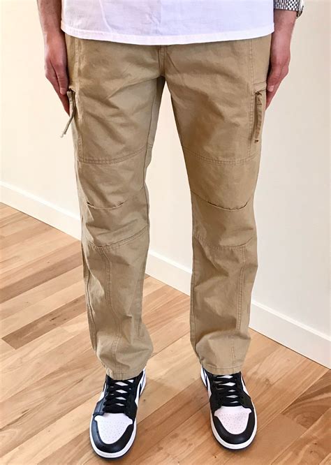Vintage Zip Cargo Pants Khaki Etsy