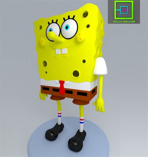 Mr Spongebob Squarepants 3d Model 3d Printable Cgtrader