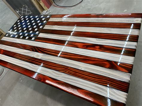 Classic Rustic American Flag In 2020 Rustic American Flag Wooden