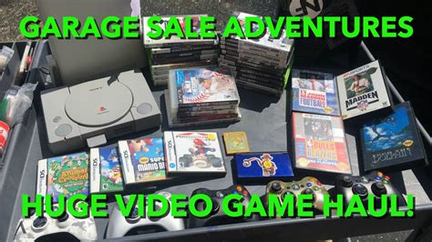 Garage Sale Adventures HUGE VIDEO GAME HAUL YouTube