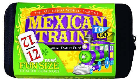 Mexican Train Dominoes Compact Set Toy Sense