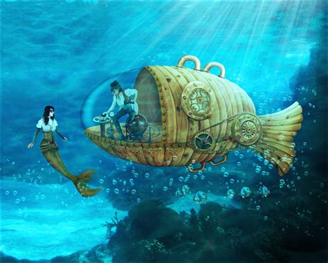 Photoshop Submission For Steampunk Undersea Contest Design 8866366