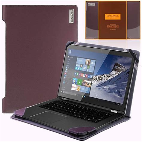 Broonel London Profile Series Purple Vegan Leather Luxury Laptop