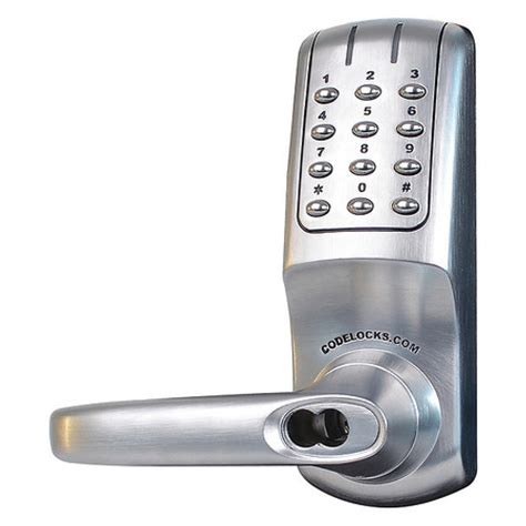 codelock cl5000 series cl5210ic heavy duty electronic keyless lock tubular latchbolt small