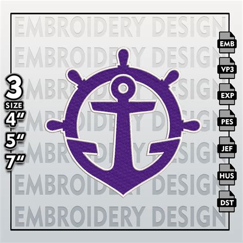 Portland Pilots Embroidery Designs Ncaa Logo Embroidery Fil Inspire