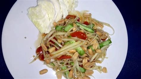 Tom Som Recipe Thai Green Papaya Salad Recipe By Baby S Kitchen