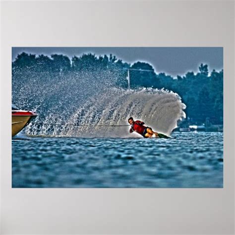 Water Ski Art And Wall Décor Zazzle