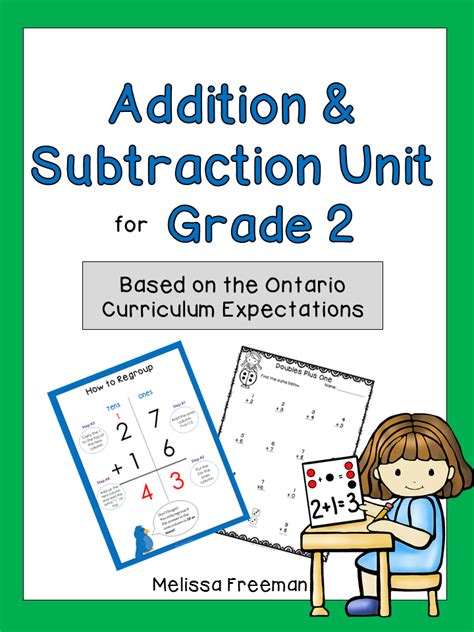 Addition And Subtraction Unit Grade 2 Math Ontario Curriculum 2nd