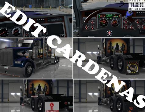 Kenworth W900 Dashboard And Textures Interior Mod Ats Mod American