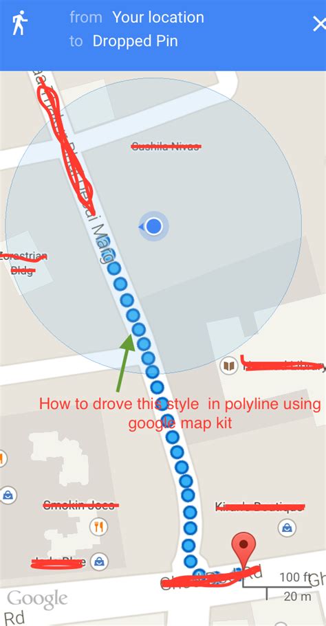 I still don't see how to view the list off maps that were dl'd for offline use. Circle route in Google Maps (Android) - Stack Overflow
