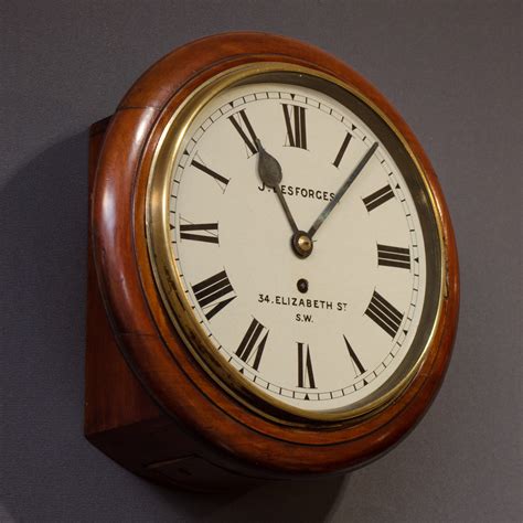 19th Century English Fusee Wall Clock Wall Clocks Hemswell Antique Centres