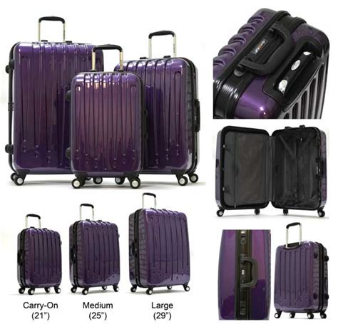 New Hard Shell Purple Luggage