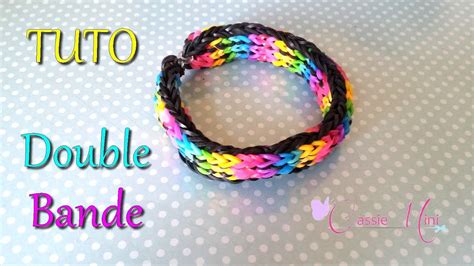 Tuto Bracelet Double Bande Rainbow Loom Youtube