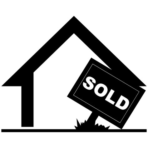 House With Sold Sign Sticker