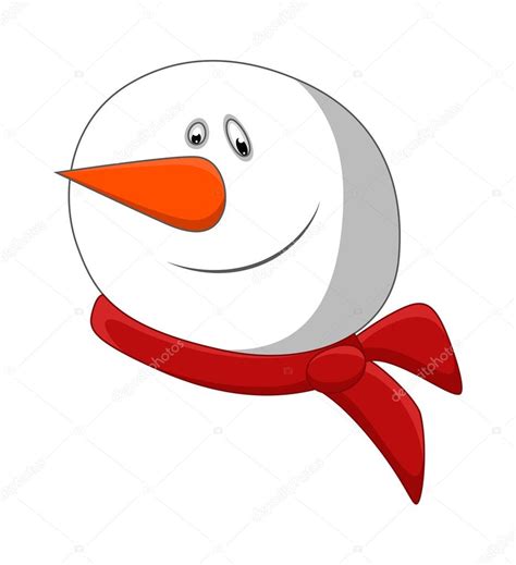 Happy Snowman Face Expression — Stock Vector © Baavli 61234081