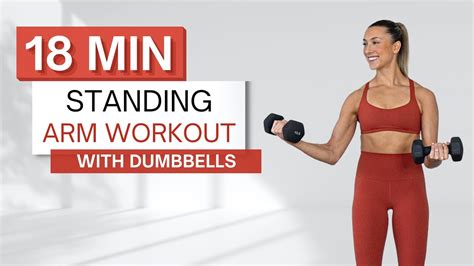 Min Standing Arm Workout With Dumbbells Upper Body No Pushups