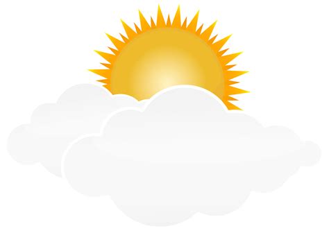 Sun And Clouds Clipart Free Download On Clipartmag