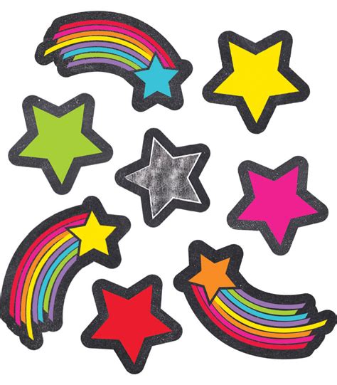 Stars And Starbursts Shape Stickers