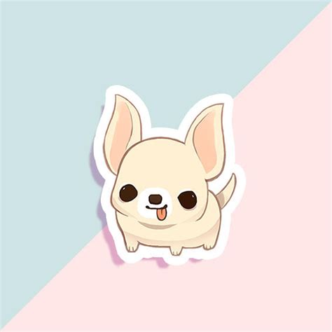 Vinyl Sticker Chub Chihuahua Etsy In 2021 Cute Laptop Stickers