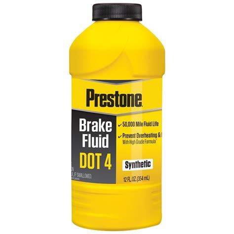 Prestone Dot 4 Brake Fluid 12 Ounce