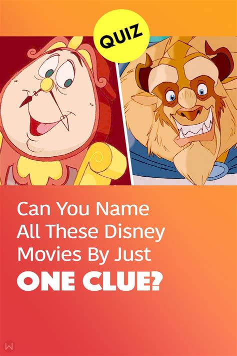 Disney Quiz Can You Name All These Disney Movies By Just One Clue Disney Quiz Disney