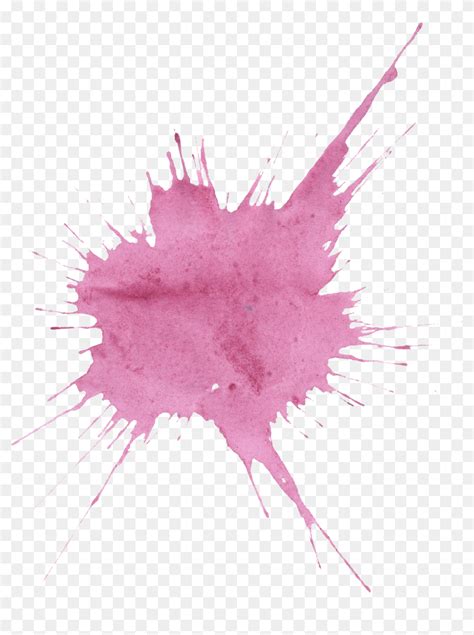 Light Pink Watercolor Splash Png Transparent Png 1272x16476913608
