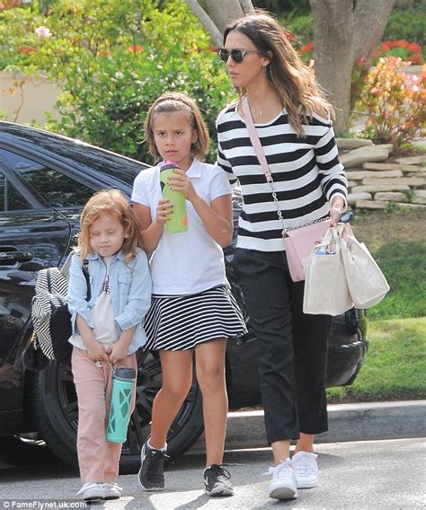 Jessica Alba And Daughter Honor Step Out In Matching Outfits In La Daily Mail Online