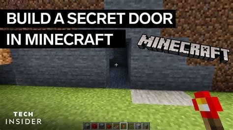 How To Make A Secret Door In Minecraft Gsa