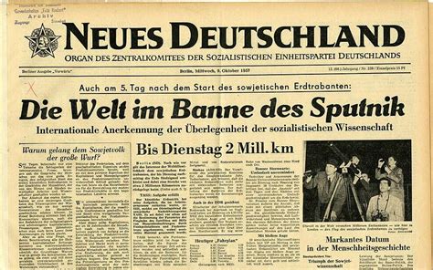 Lemo Objekt Zeitung Neues Deutschland 09101957
