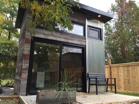 Backyard Modern Studio Modern Shed Toronto By Level Design Build