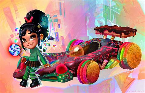 Hd Wallpaper Movie Wreck It Ralph Candy Car Kart Lollipop