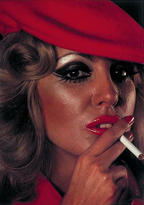 Super Seventies — Smoking Woman 1970s 70s Makeup Look Fashion 1970s