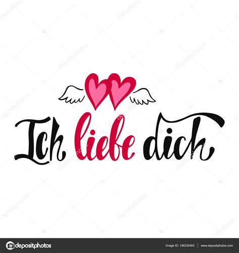 Get it as soon as wed, apr 7. Ich liebe dich. Romantic handwritten phrase — Stock Vector ...