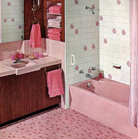 28 Vintage Pink Bathrooms See Some Wild Bubblegum Era Midcentury Home