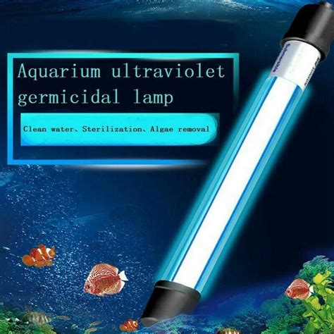 Aquarium Submersible Uv Light Sterilizer Pond Fish Tank Germicidal