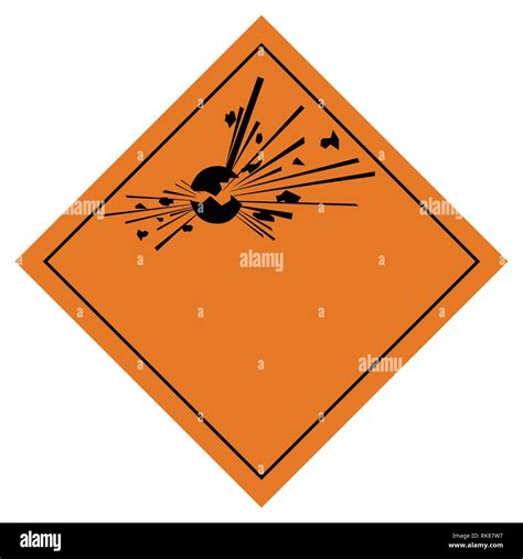 Ilustración vectorial SMA01 pictograma de peligro explosivo Señal de