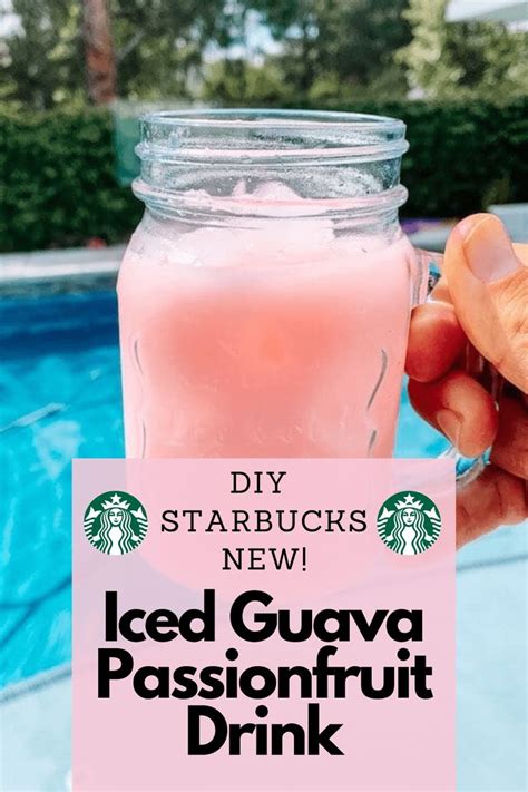 Diy Starbuck Iced Guava Passionfruit Drink Global Munchkins Starbucks Drinks Diy Starbucks