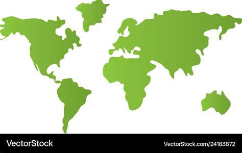 World map cartoon Royalty Free Vector Image - VectorStock