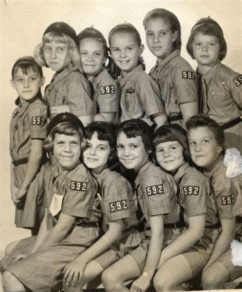 Brownie Troop 592 1962 Portrait Girl Scouts Brownie Girl Scout