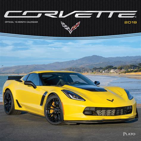 Corvette 2019 Square Wall Calendar Plato Calendars