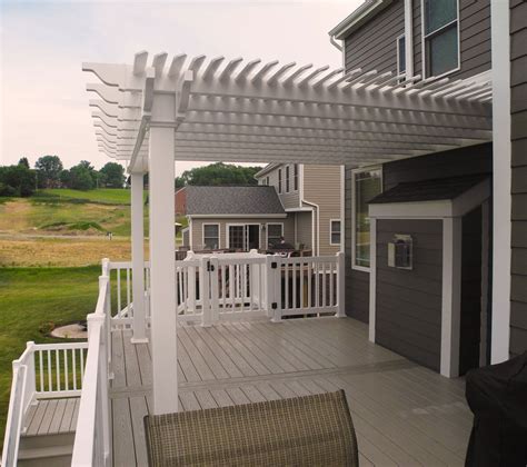 12 X 14 Urbana Vinyl Pergola With Deluxe Shade