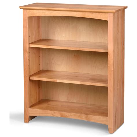 Archbold Furniture Alder Bookcases Solid Wood Alder Bookcase With 2