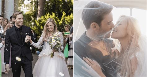Youtube Star Pewdiepie Marries Longtime Girlfriend Marzia Bisognin In A Dreamy Wedding Ceremony