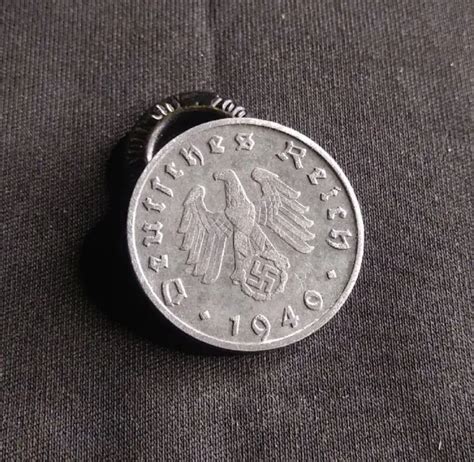 Ww2 1940 B Nazi Germany 10 Reichspfennig Swastika Single Coin 4 325
