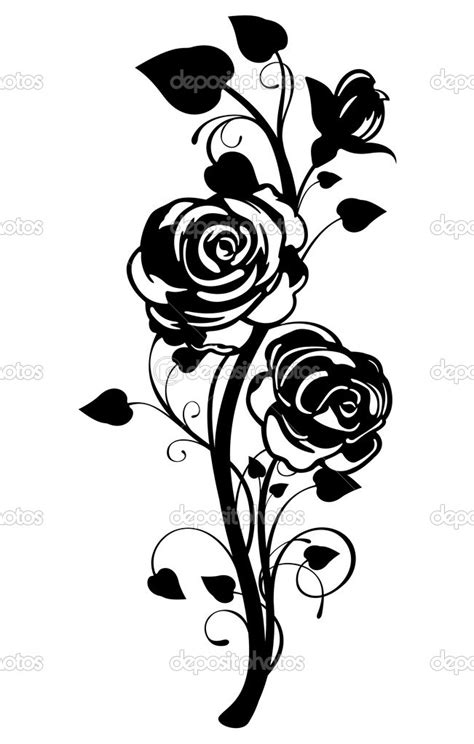13 Rose Vine Vector Clip Art Images Rose Vine Clip Art Free Heart