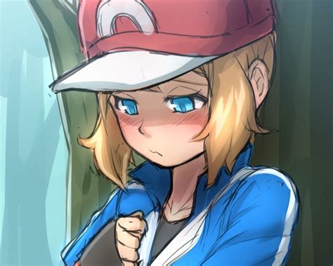 Blonde Hair Blush Cropped Notori D Pokemon Serena Pokemon Sketch