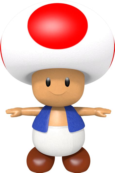 N64 Classic Toad Mario Characters T Pose 1500x1500 Png Clipart