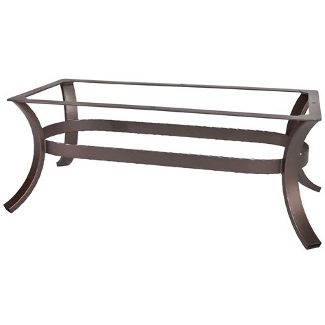 This coffee table at the base has the the iron ielements that stick with the rustic table with elegant wrought iron legs. OW Lee Hammered Wrought Iron 05 Coffee Table Base | HI-OT05